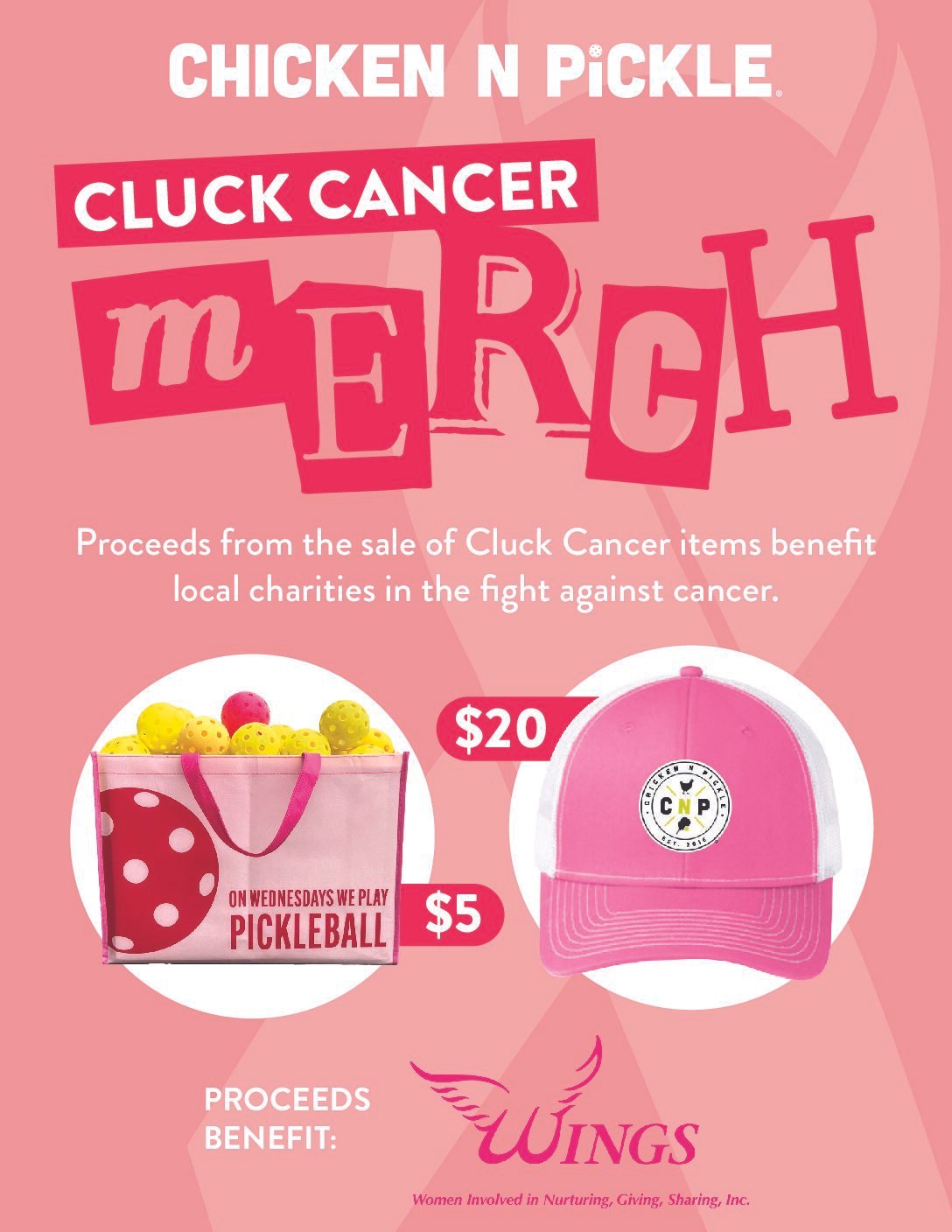 Chicken N Pickle - Cluck Cancer Merch